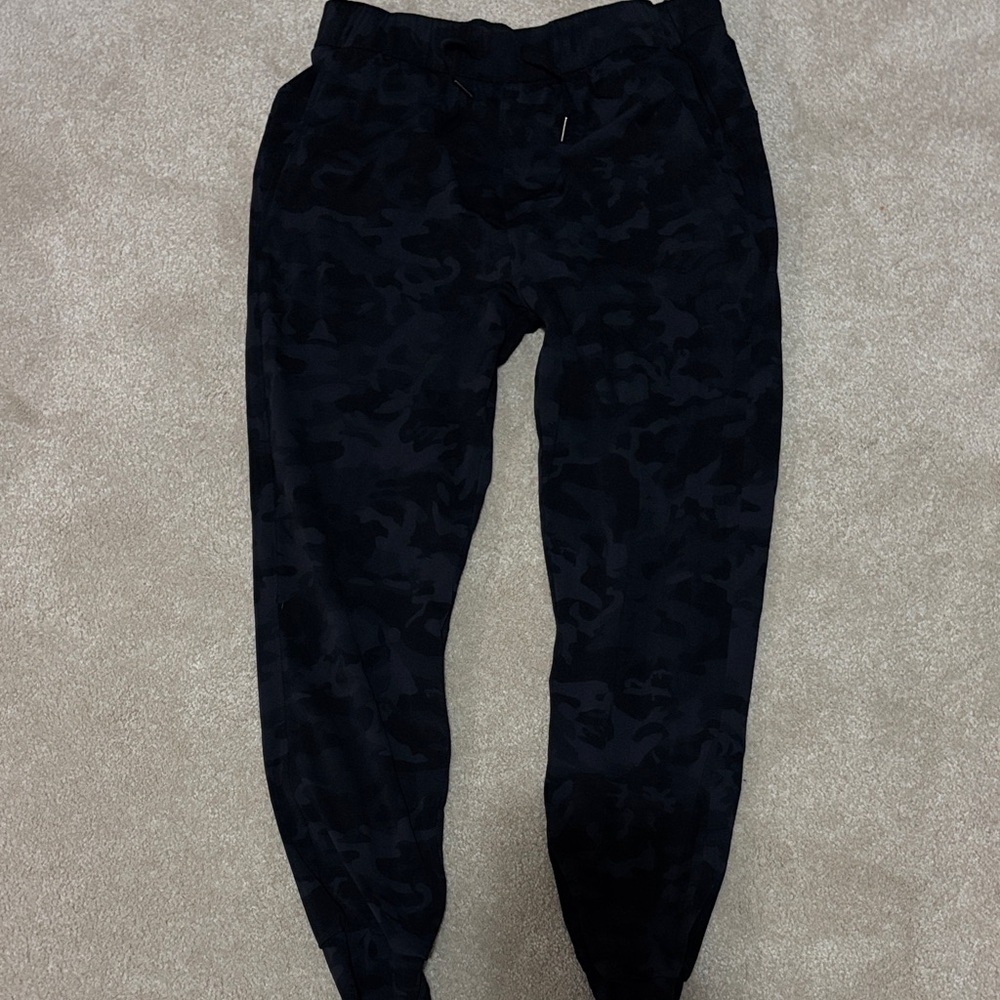 Black Camouflage Joggers